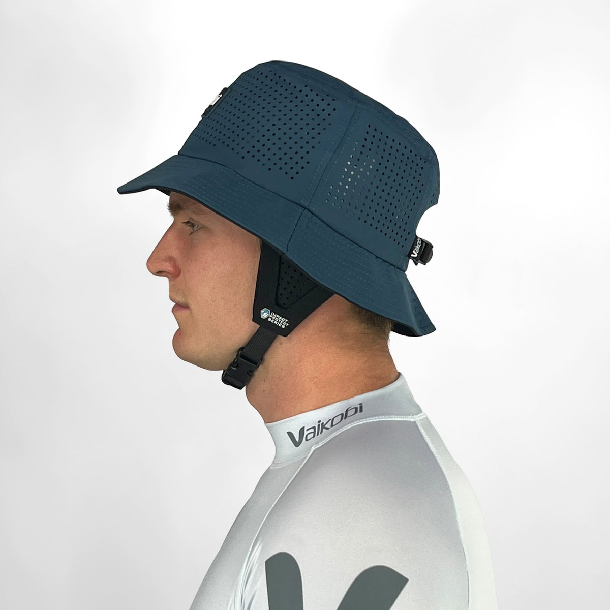 Vaikobi Bucket Bump Hat Gen II – Ocean Blue – left side