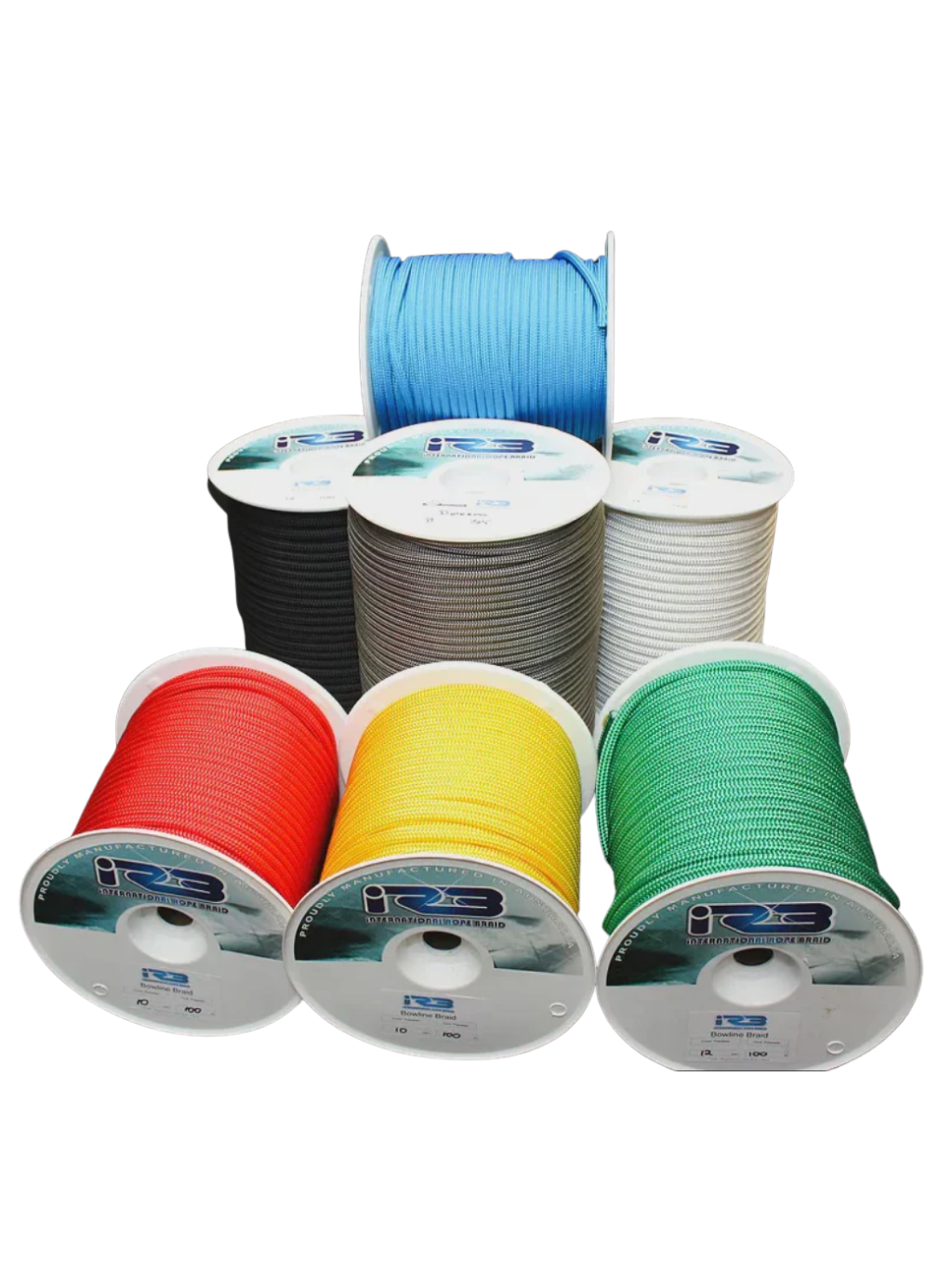 10MM IRB BOWLINE BRAID BLACK B/S 2,548KG - SOLD PER METRE