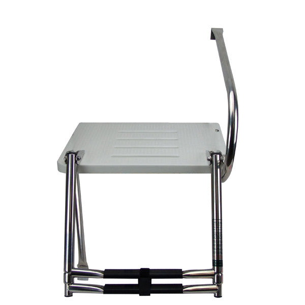 SWIM PLATFORM LADDER - STAINLESS STEEL - 2 STEP -  450MM X W 350MM X THICKNESS 18MM
