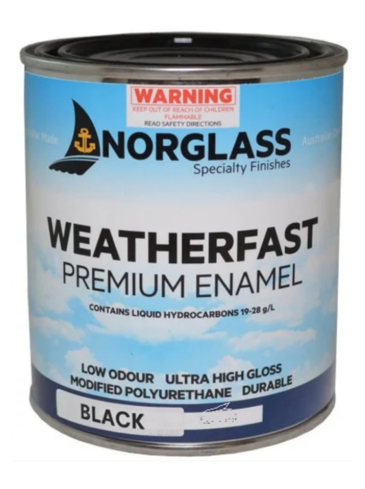 7503 WEATHERFAST GLOSS ACRYLIC BLACK 250ml