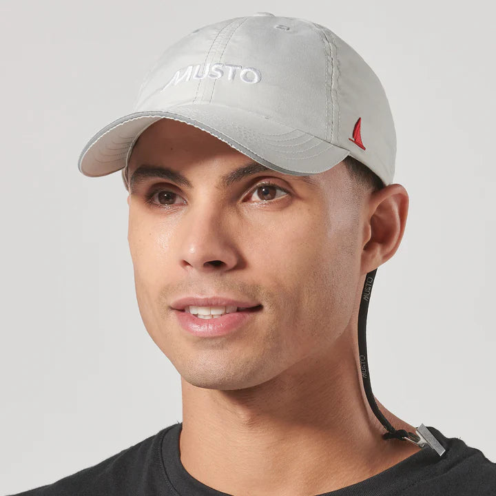 MUSTO ESSENTIAL FAST DRY CREW CAP  - PLATINUM