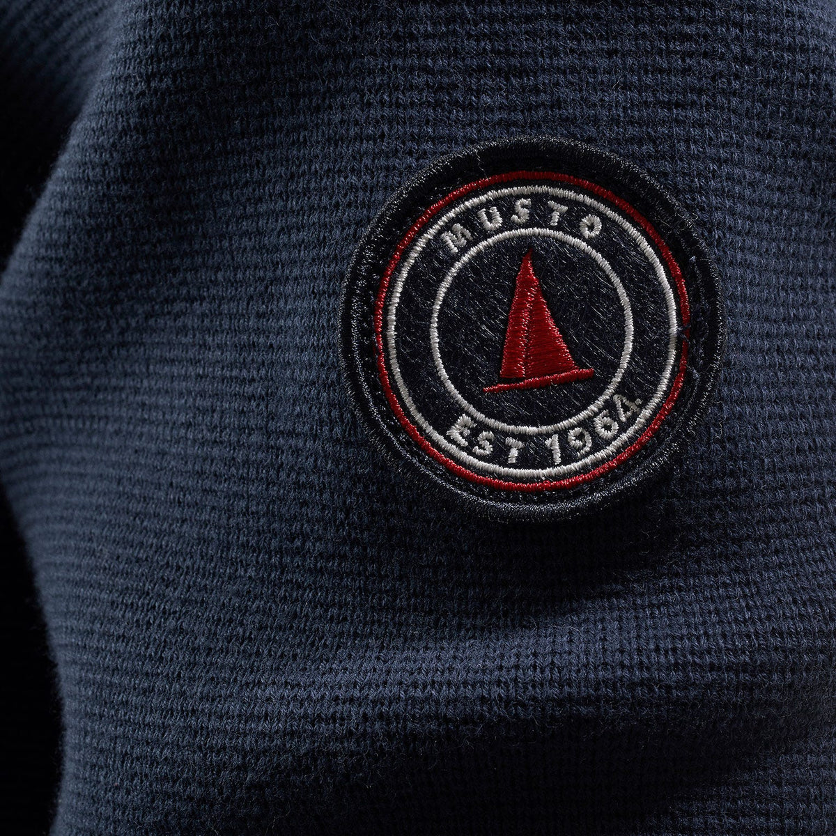 Musto Mens Milano Half-Zip Neck Knit - Navy - Size Small Only