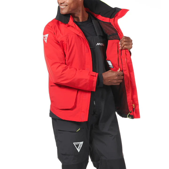 MUSTO MEN'S BR1 CHANNEL JACKET - RED