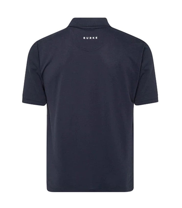 BURKE SHORT SLEEVE CREW POLO - NAVY
