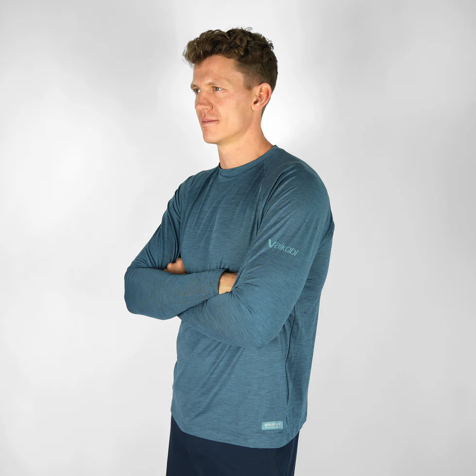 VAIKOBI UV Ocean Tech Long Sleeve Tee - Ocean Blue