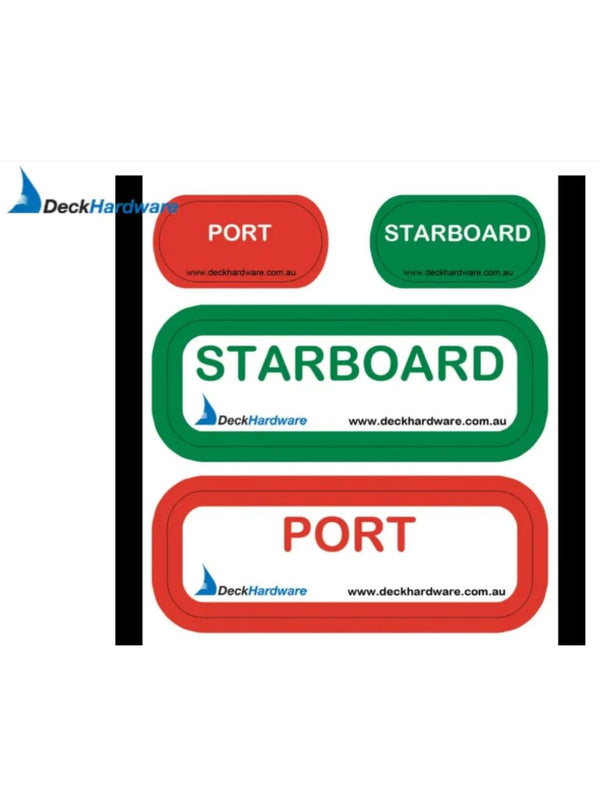 Deck‑001 Port & Starboard Stickers – Boat Navigation Decals – Marine Outlet