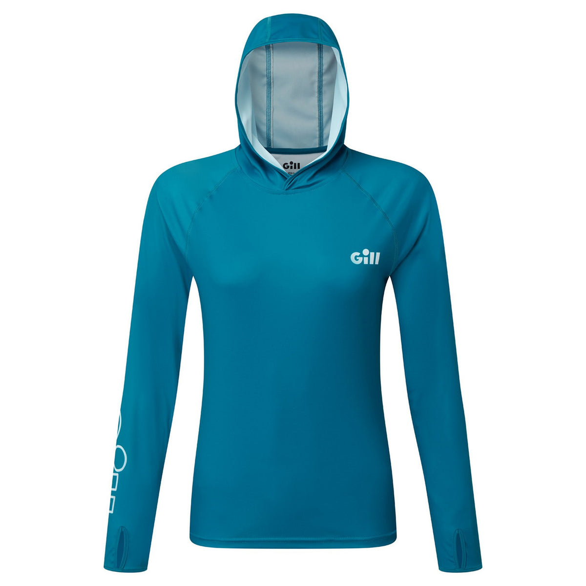 GILL WOMEN'S XPEL TEC HOODIE - POOL BLUE