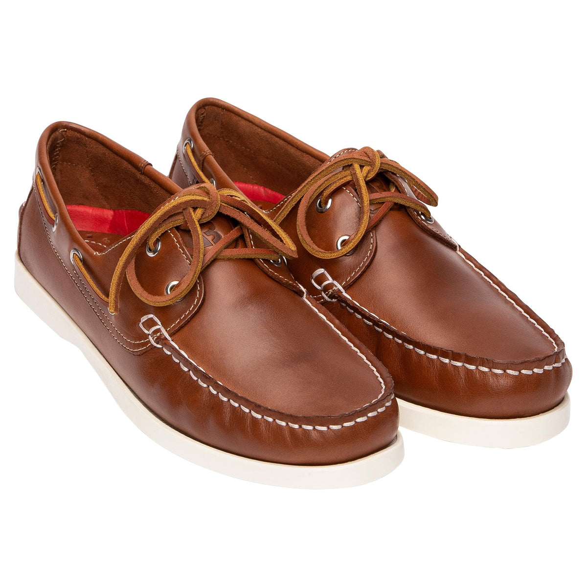 Burke Flinders Leather Deck Shoe - Tan