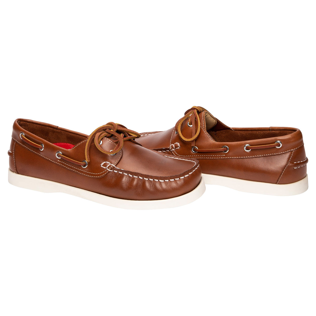 Burke Flinders Leather Deck Shoe - Tan