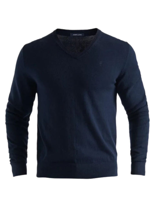 HENRI LLOYD COWES V-NECK KNIT - NAVY