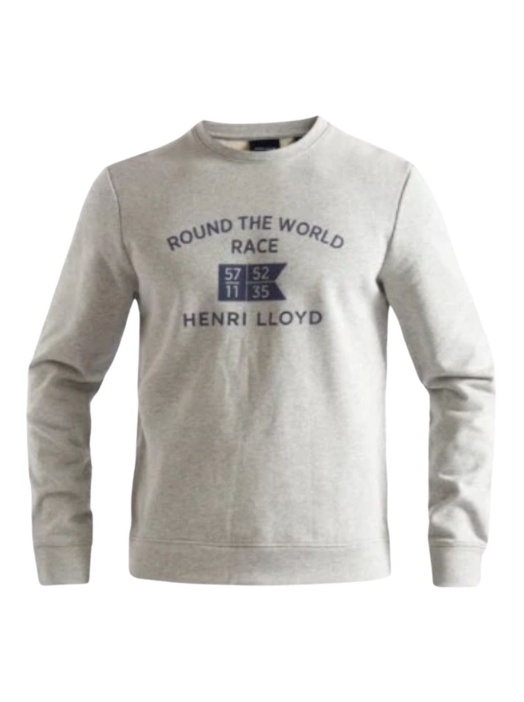 HENRI LLOYD ROUND THE WORLD SWEATSHIRT - GREY MELANGE