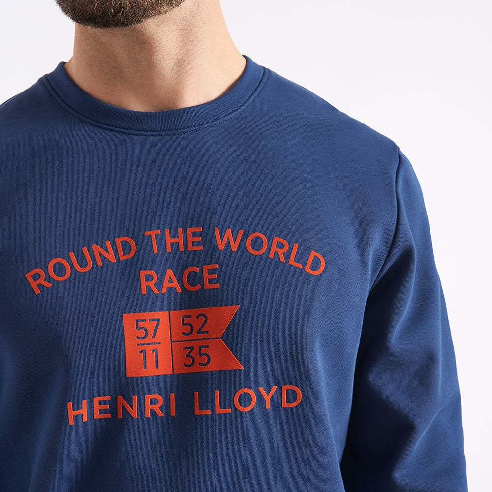 HENRI LLOYD ROUND THE WORLD SWEATSHIRT - DENIM BLUE