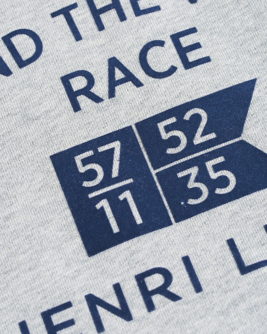 HENRI LLOYD ROUND THE WORLD SWEATSHIRT - GREY MELANGE