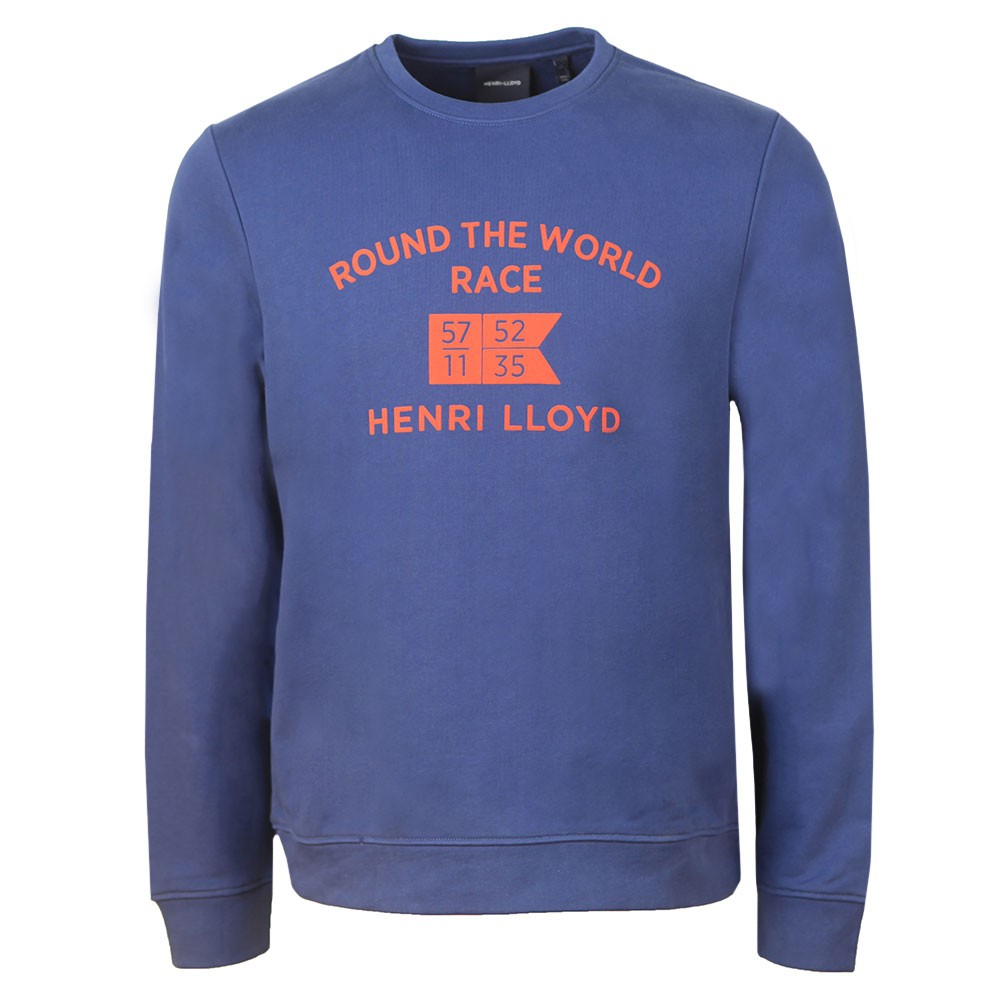 HENRI LLOYD ROUND THE WORLD SWEATSHIRT - DENIM BLUE