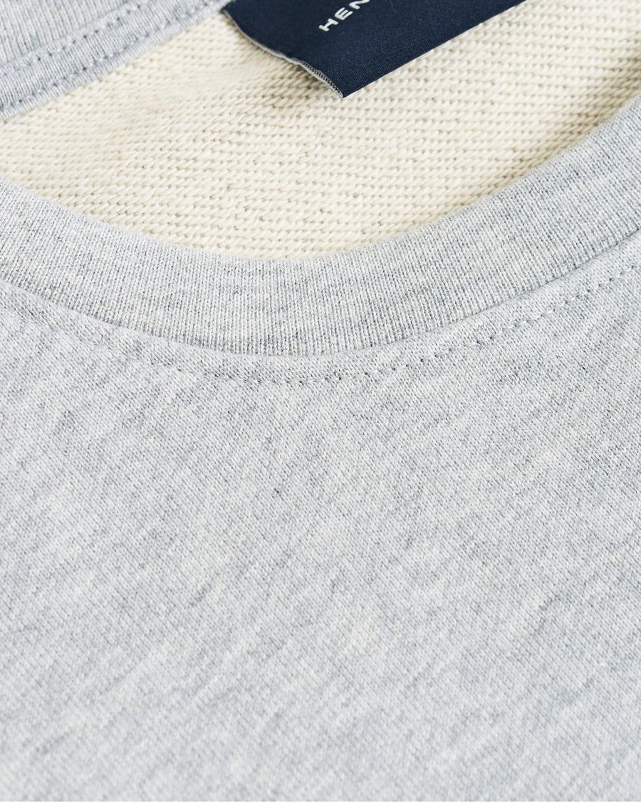 HENRI LLOYD ROUND THE WORLD SWEATSHIRT - GREY MELANGE