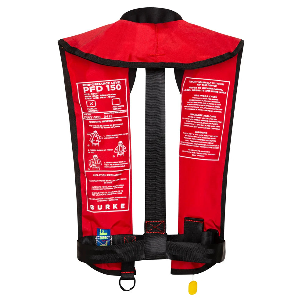 BURKE MANUAL INFLATABLE LIFEJACKET