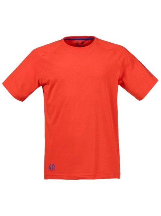 MUSTO EVOLUTION LOGO S/S TEE - FIRE ORANGE