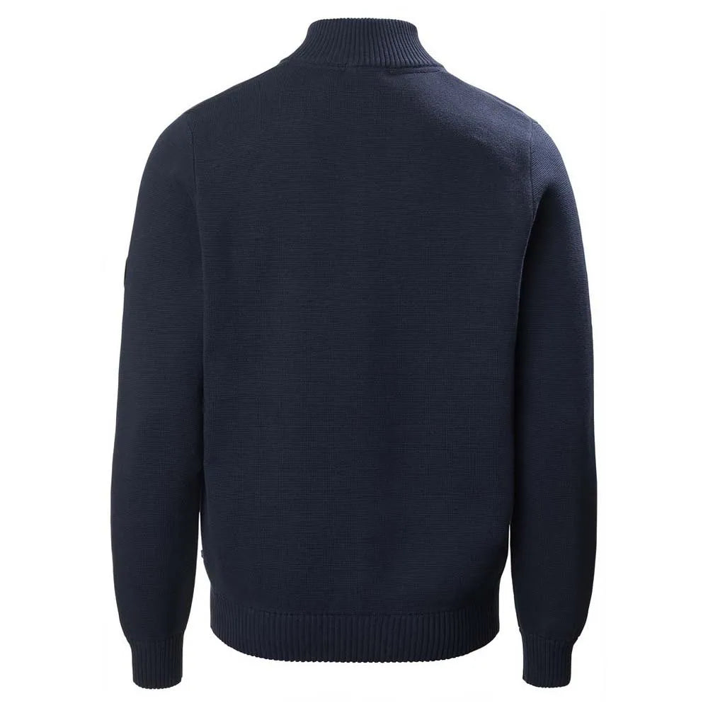 MUSTO MENS MILANO HALF-ZIP NECK KNIT - NAVY - SIZE SMALL ONLY