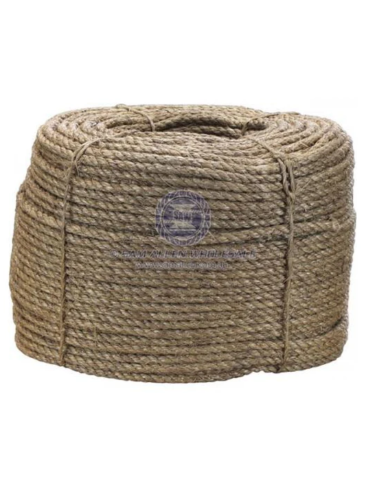 NATURAL ROPE 10MM -3 STRAND - SOLD PER METRE