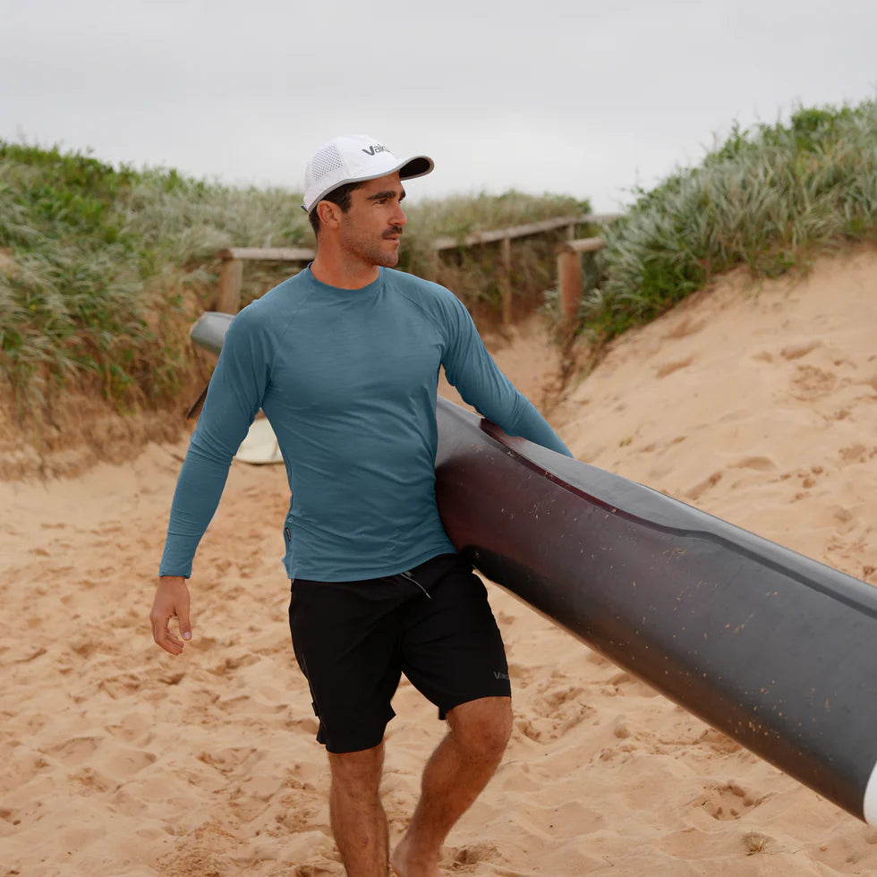 VAIKOBI UV Ocean Tech Long Sleeve Tee - Ocean Blue