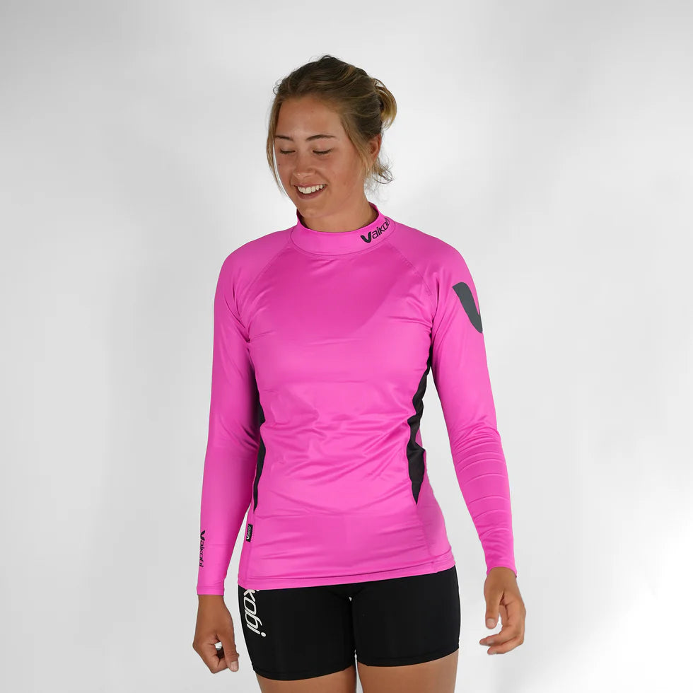 VAIKOBI LONG SLEEVE RASH TOP - PINK