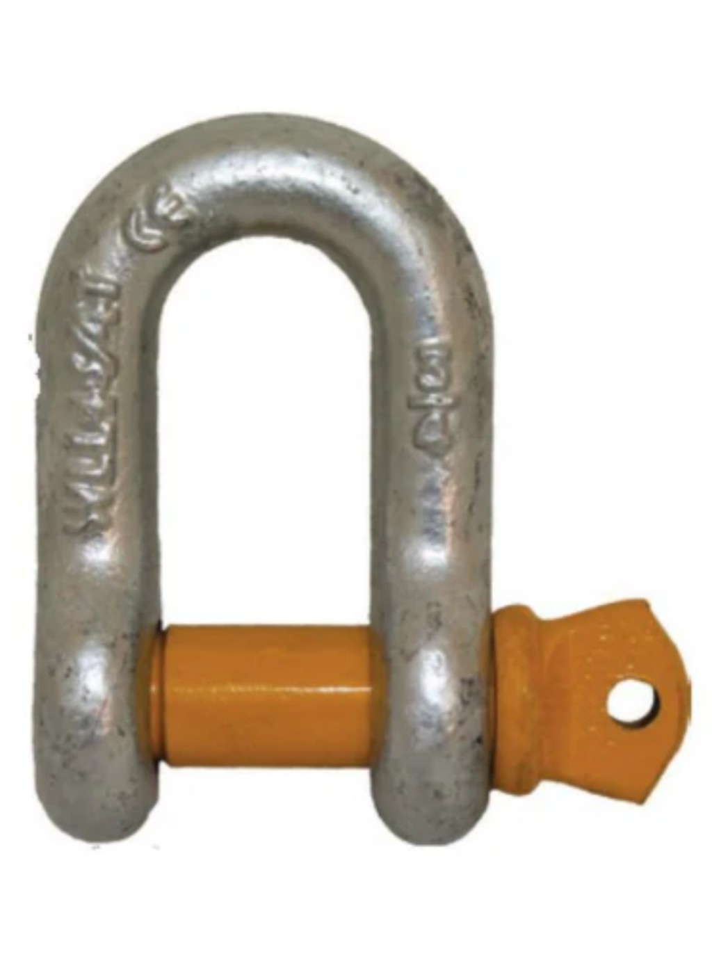 YELLOW PIN RATED DEE SHACKLE - 6MM