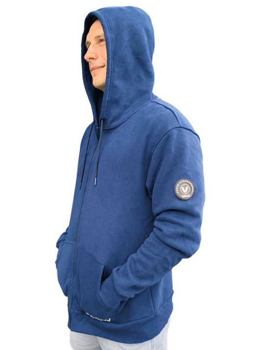 VAIKOBI ZIP HOODIE TOP - INK