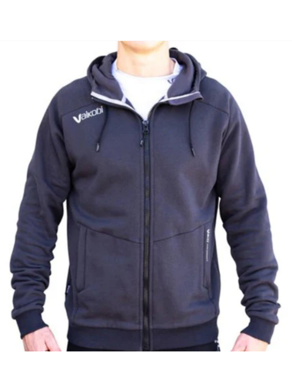 VAIKOBI ZIP HOODIE - BLACK - ONLY SIZE SMALL LEFT