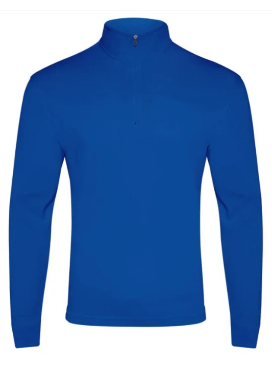 BURKE CREW LONG SLEEVE POLO - BLUE