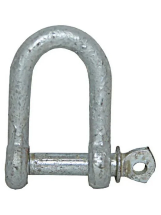 GALVANISED D SHACKLE - 12MM