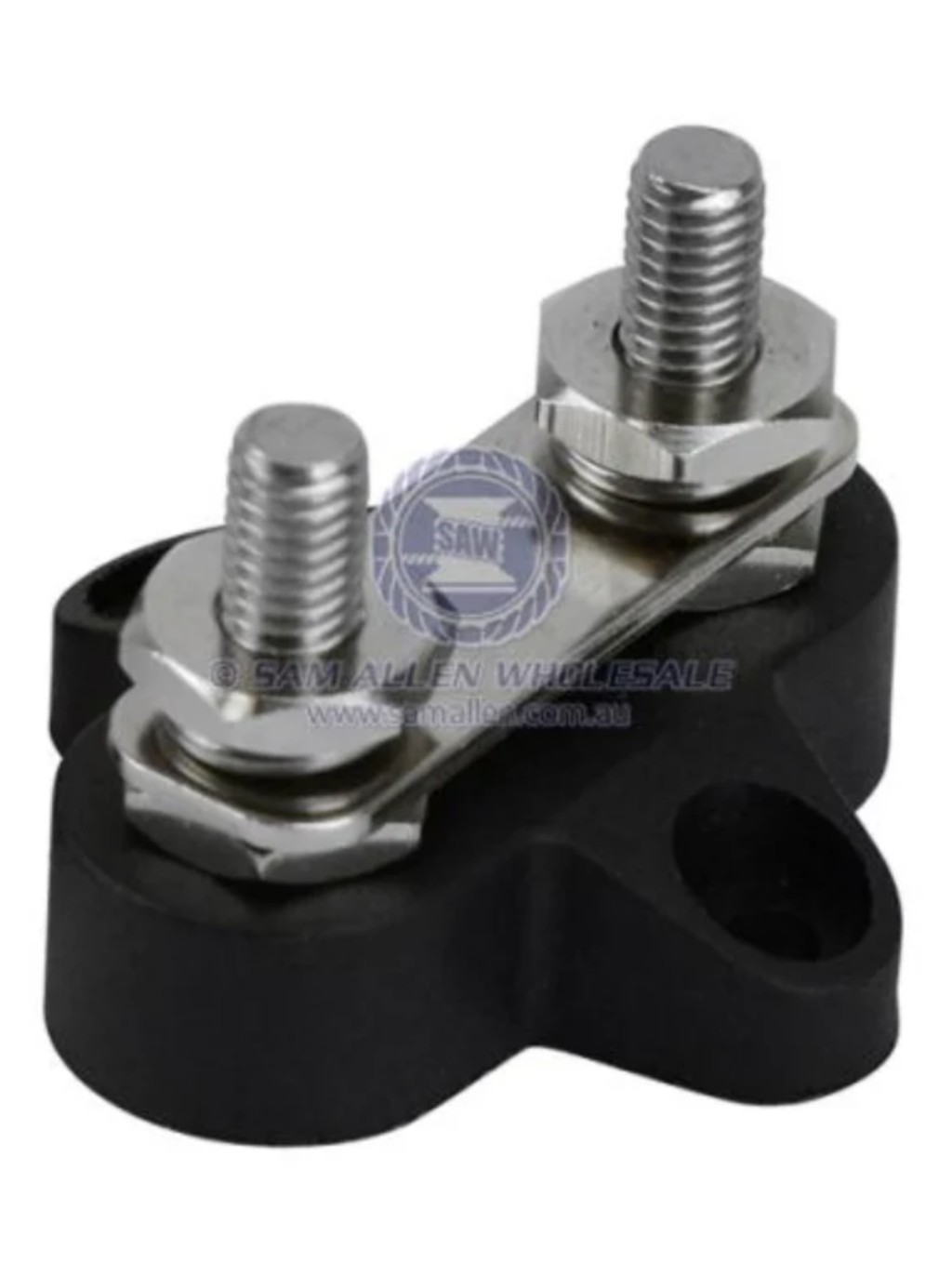 HEAVY DUTY TERMINAL STUDS M6 NEGATIVE DUAL WITH LINK