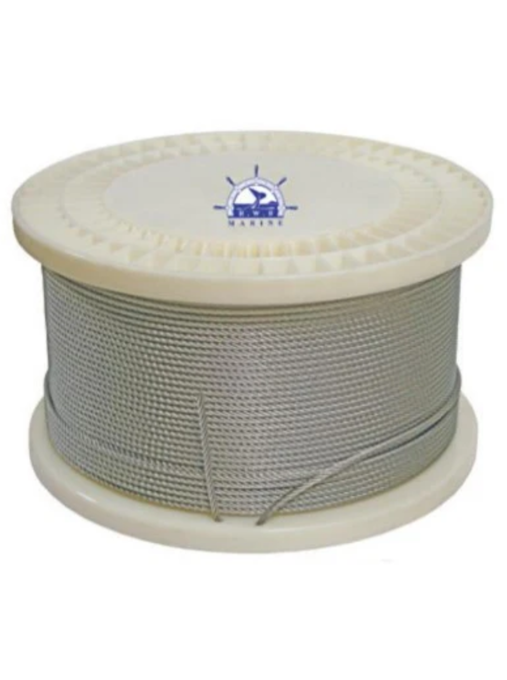 SEMI -FLEXIBLE WIRE ROPE 316GRADE STAINLESS - 7X7 - 1/8 INCH ( 3.2MM) SOLD PER METRE