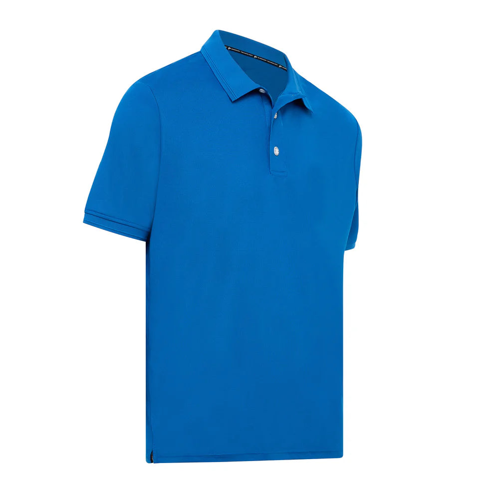 BURKE SHORT SLEEVE CREW POLO - BLUE