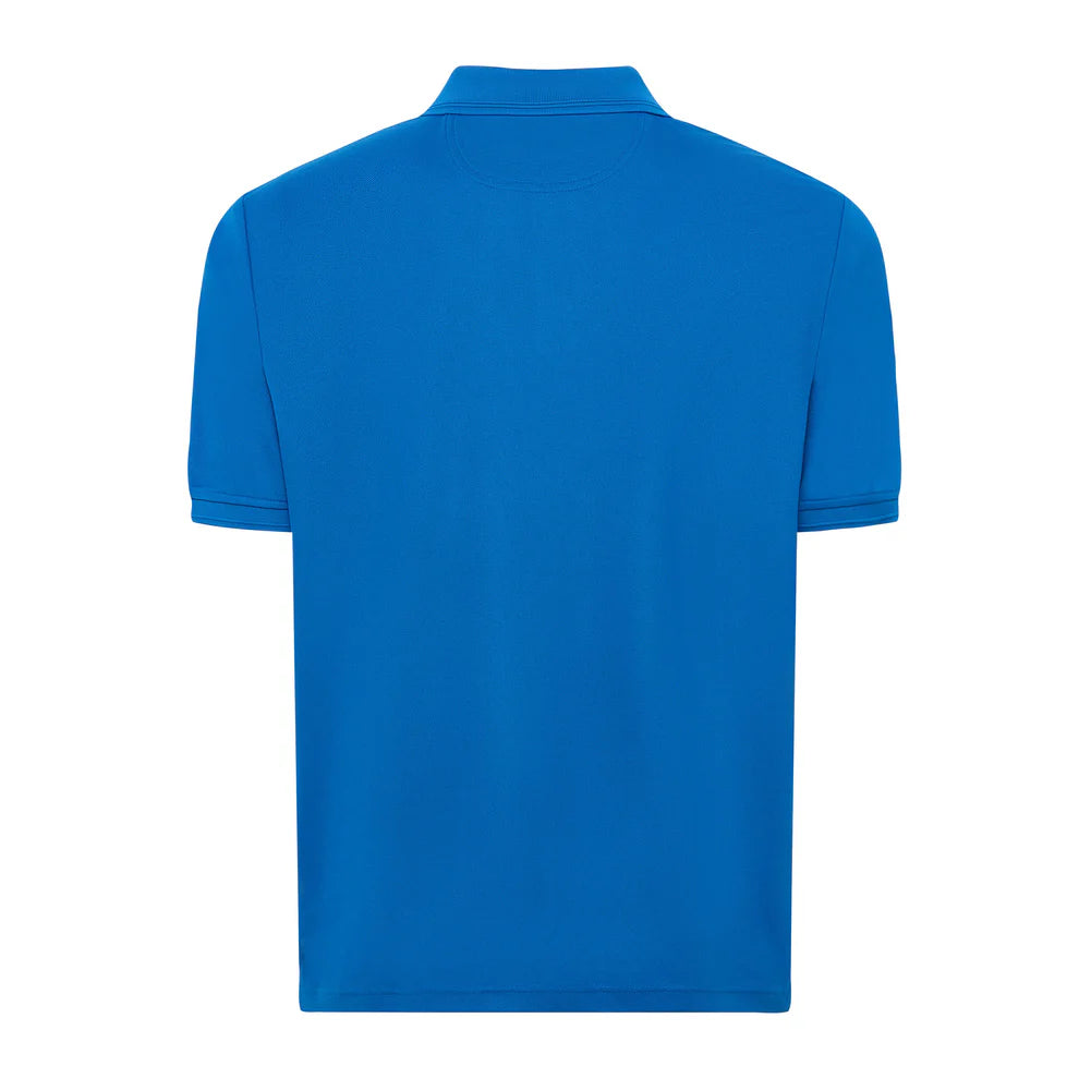 BURKE SHORT SLEEVE CREW POLO - BLUE