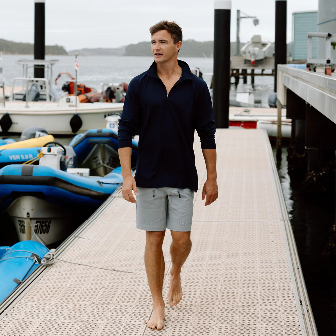 BURKE SIGNATURE SHORTS - LIGHT GREY