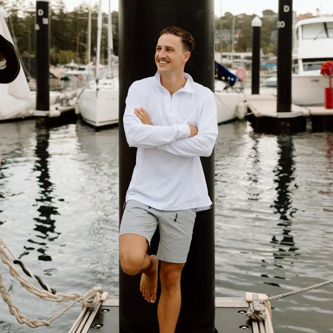 BURKE SIGNATURE SHORTS - LIGHT GREY
