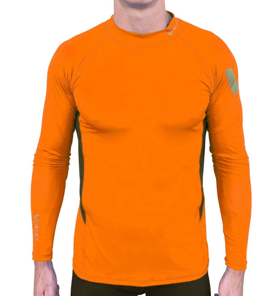 VAIKOBI LONG SLEEVE RASH TOP - ORANGE