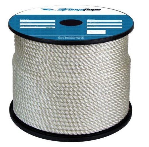 16MM SOFT LAY 3 STRAND NYLON - SOLD PER METRE