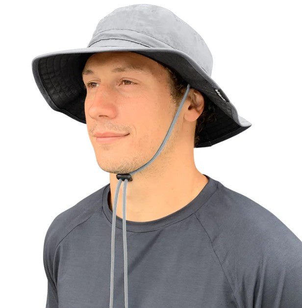 VAIKOBI UV OCEAN SURF HAT WITH CORD - GREY