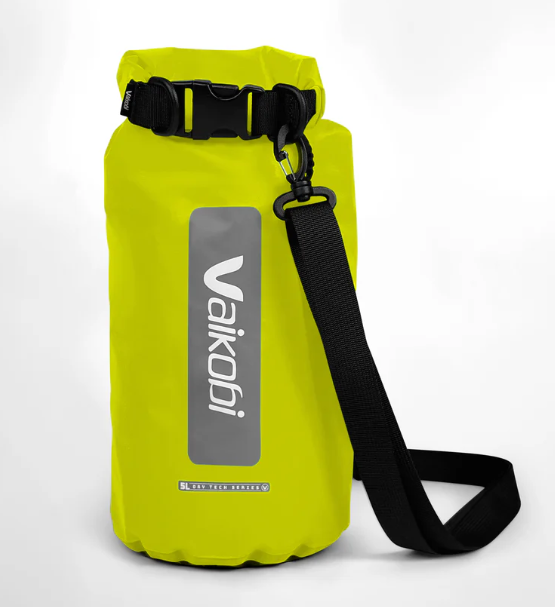 VAIKOBI 5LITRE ROLL TOP BAG - YELLOW