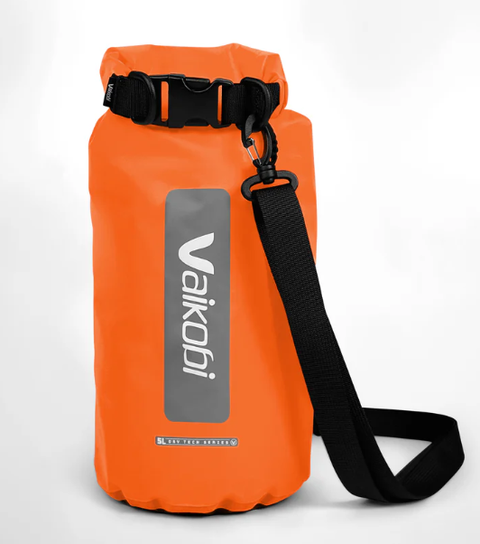 VAIKOBI 5LITRE ROLL TOP BAG - ORANGE