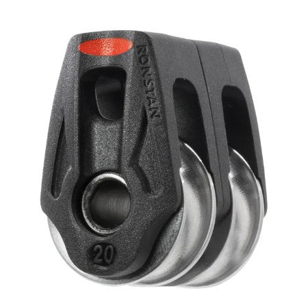 RONSTAN SERIES 20 HIGH LOAD DOUBLE ORBIT BLOCK , LASHING , BECKET OPTION