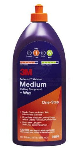 3M PERFECT-IT MEDIUM CUT 946ML COMPOUND & WAX