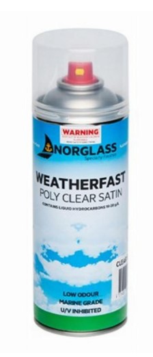 8481 WEATHERFAST POLY CLEAR GLOSS SPRAY CAN 300g