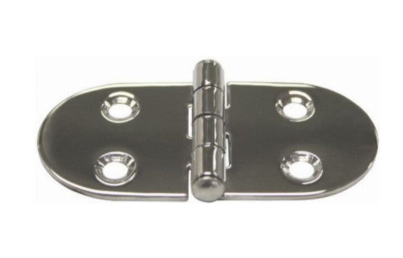 STAMPED OVAL CABIN HINGE 74 x 40mm