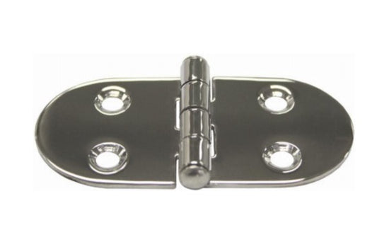 STAMPED OVAL CABIN HINGE 74 x 40mm