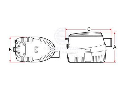 RELAXN AUTO SUBMERSIBLE BILGE PUMP 750GPH - 12V