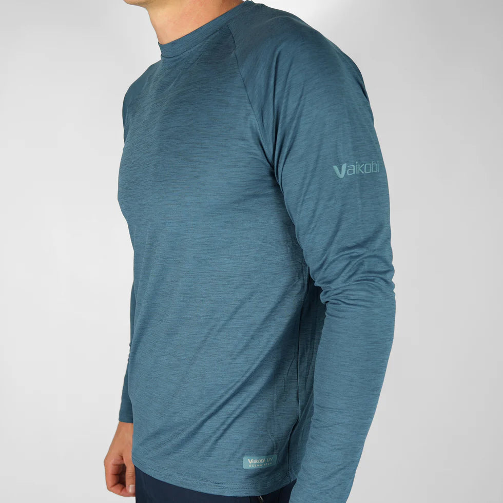 VAIKOBI UV Ocean Tech Long Sleeve Tee - Ocean Blue