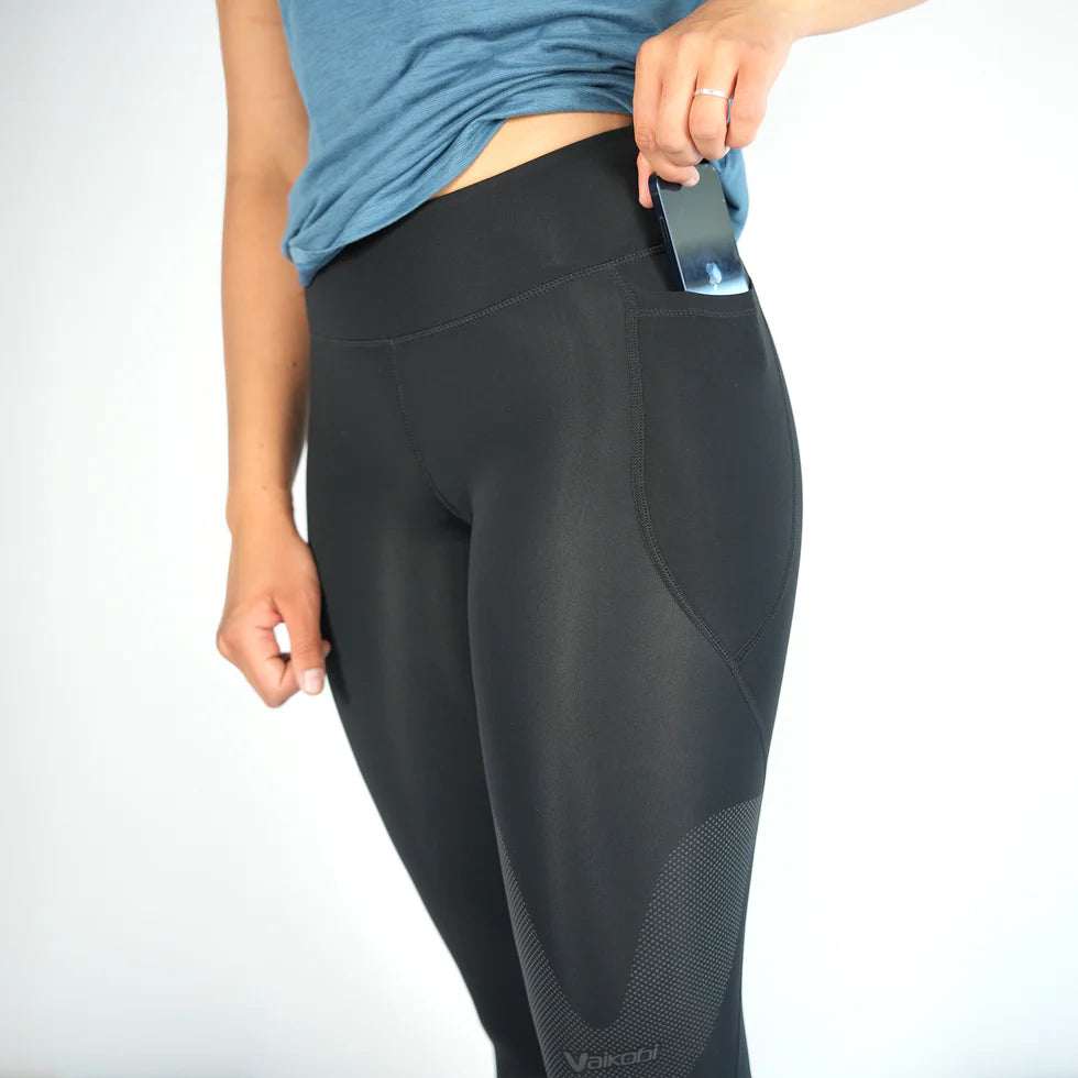 VAIKOBI ACTIV HYDROFLEECE WOMENS LEGGINGS-BLACK