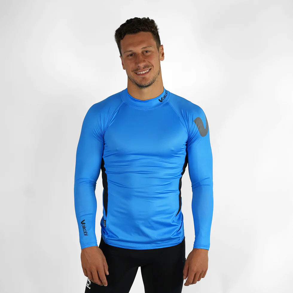 VAIKOBI LONG SLEEVE RASH TOP- CYAN